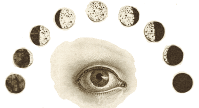 Oog en fases van de maan